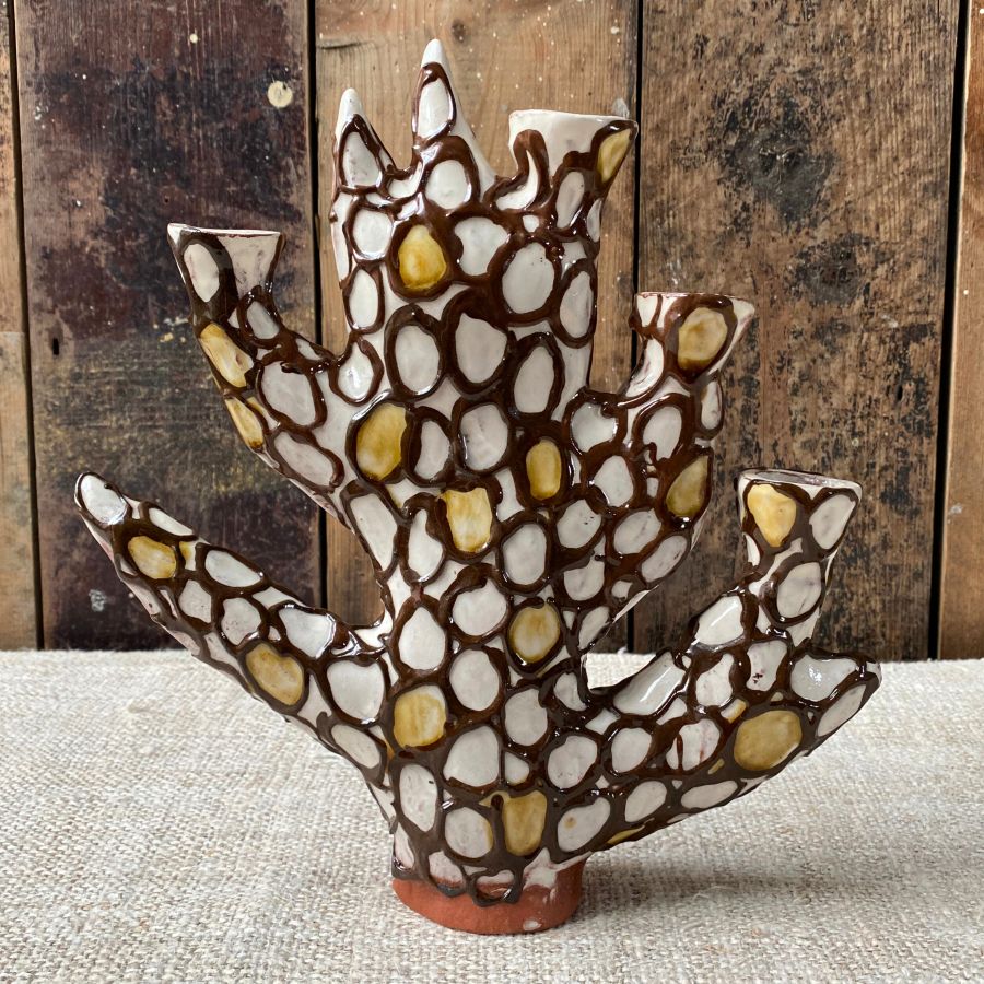 Erica Taylor Low Hawthorn Candelabra ETLC2