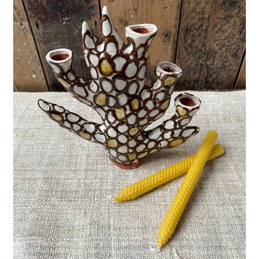 Erica Taylor Low Hawthorn Candelabra ETLC2