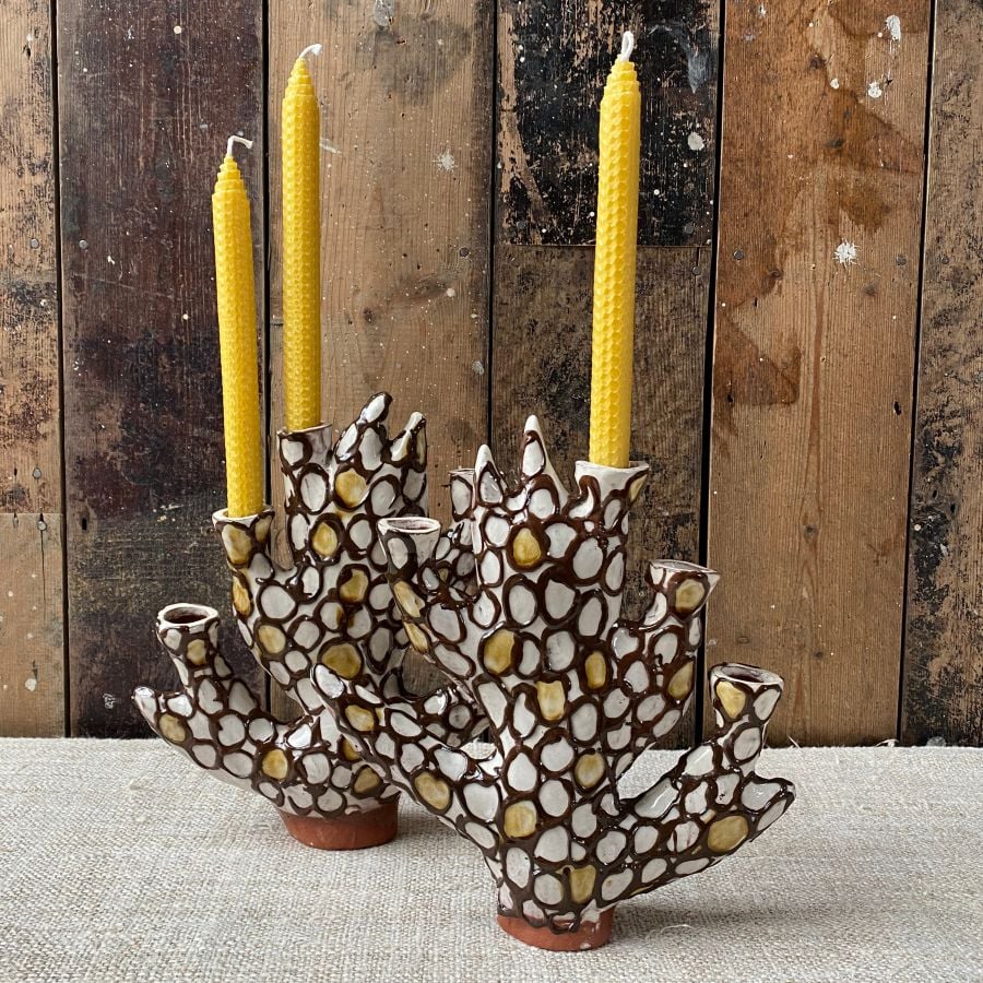 Erica Taylor Low Hawthorn Candelabra ETLC2