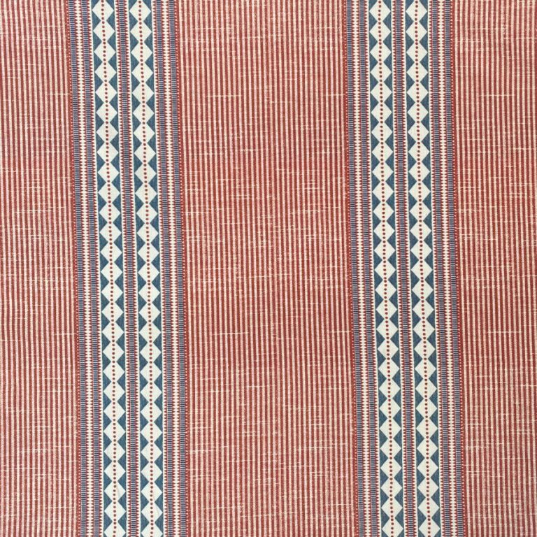 Extra Wide Aztec Stripe - Red Indigo - Image 2