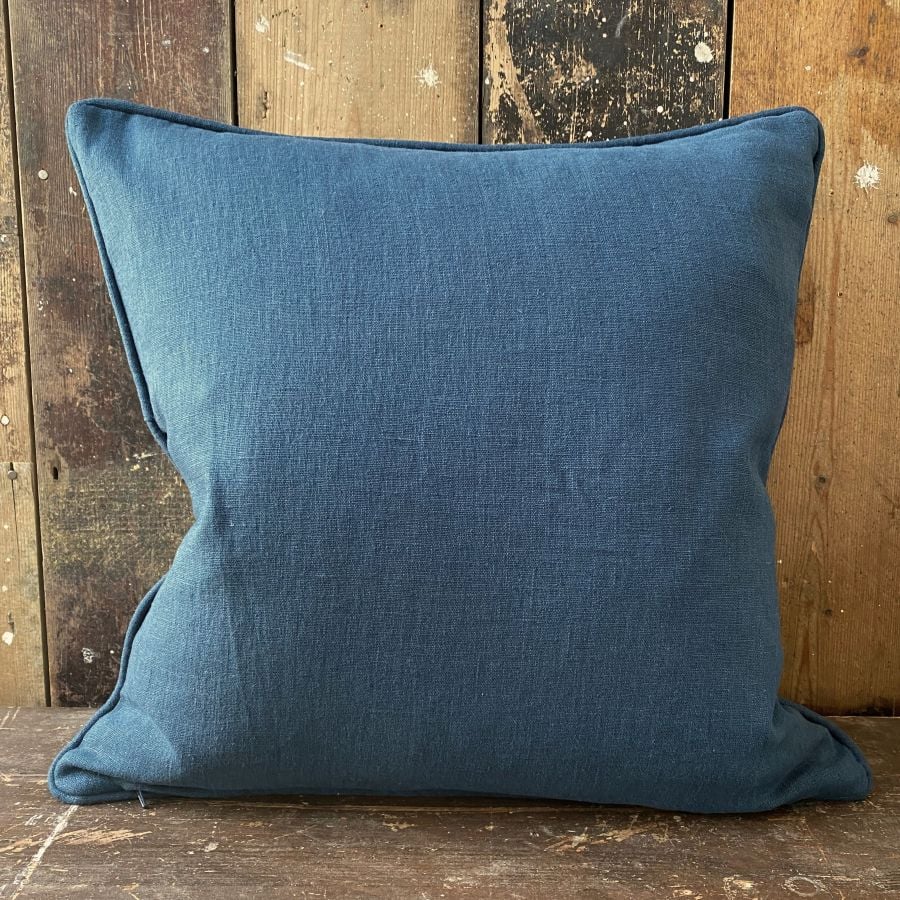 Karabair Cushion  - Teal, Ink & Ochre