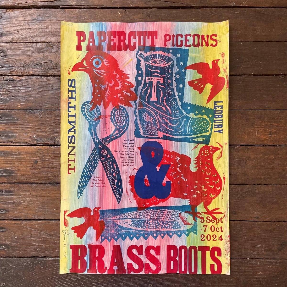 Paper Cut Pigeons & Brass Boots Poster - No.27 - Image 1