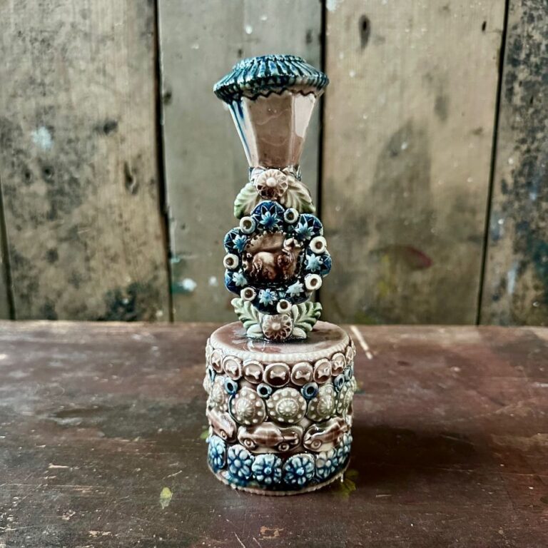 French Pottery Candlestick
