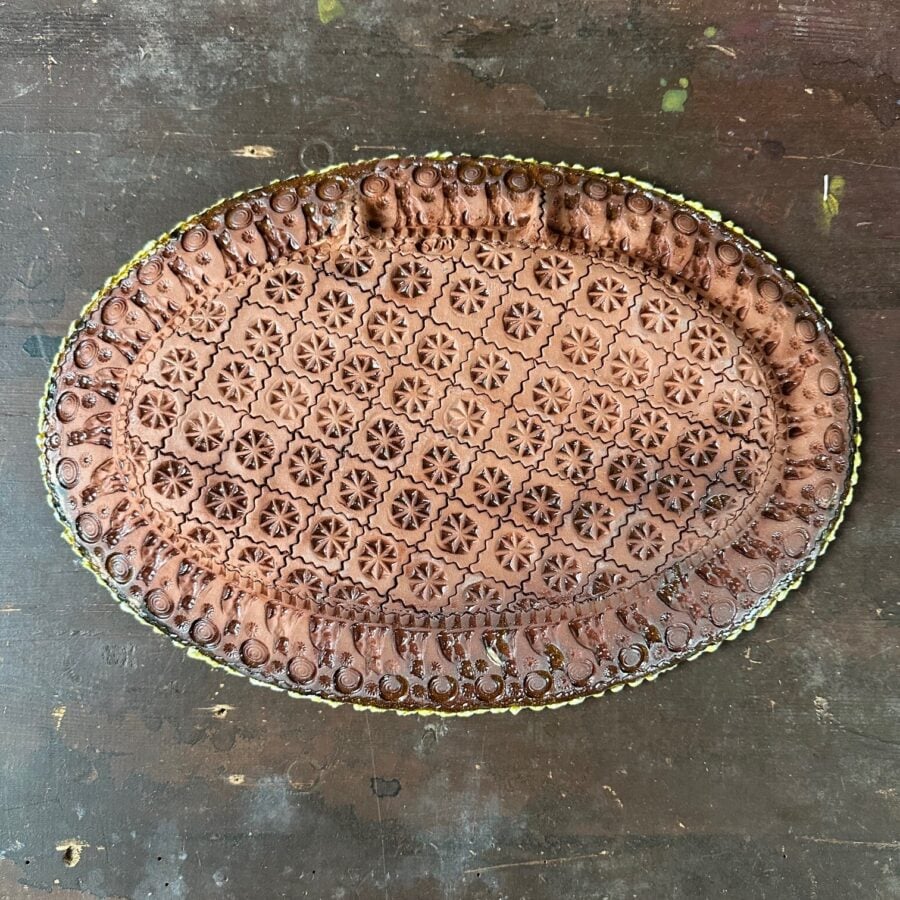 Sophy Mackeith Marbled platter SMMP2