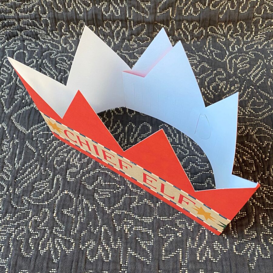 Christmas Crown Card Chief Elf