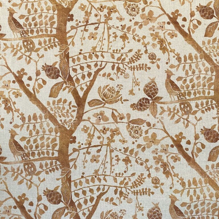 Tinsmiths Extra Wide Camberwell Fabric Toffee Brown