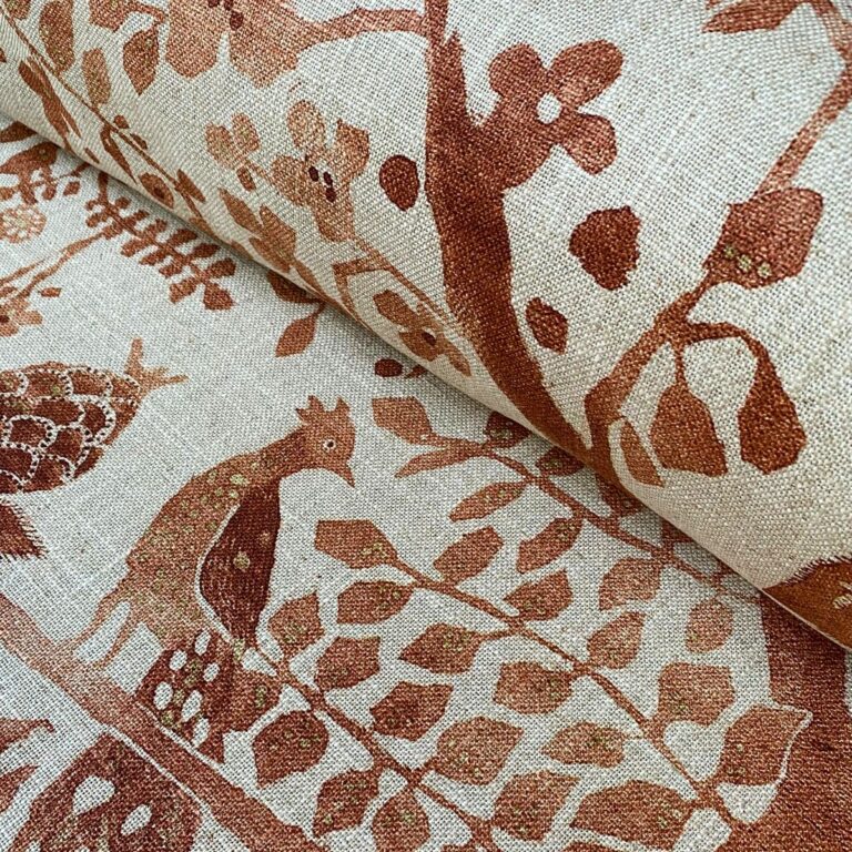 Tinsmiths Oxiana Extra Wide Fabric Burnt Umber