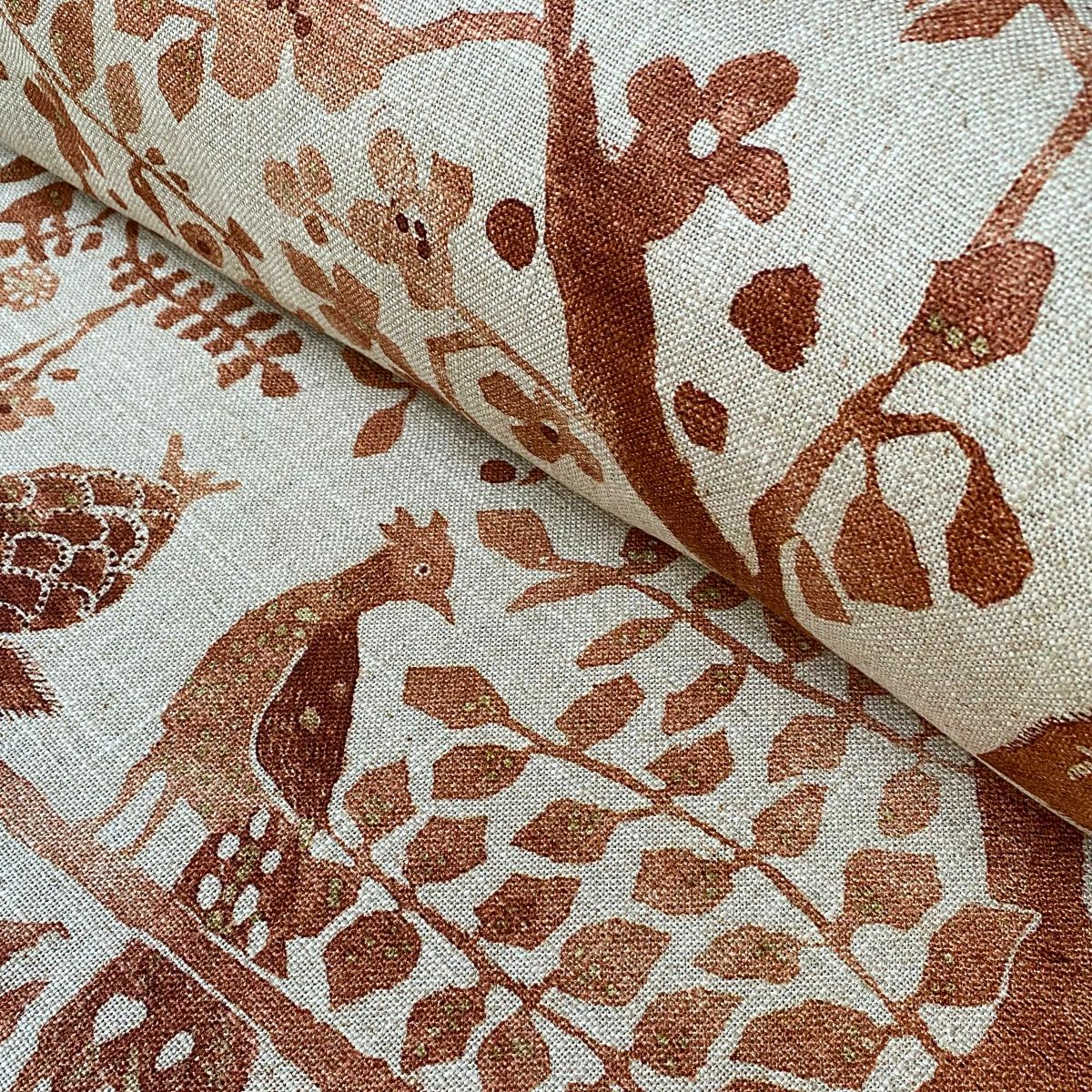 Tinsmiths Oxiana Extra Wide Fabric Burnt Umber