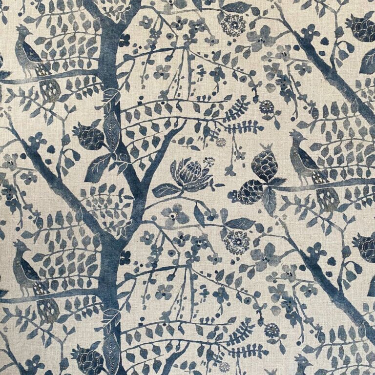 Tinsmiths Oxiana Extra Wide Fabric Indigo