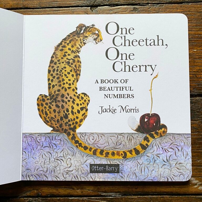 Jackie Morris One Cheetah One Cherry Book Tinsmiths