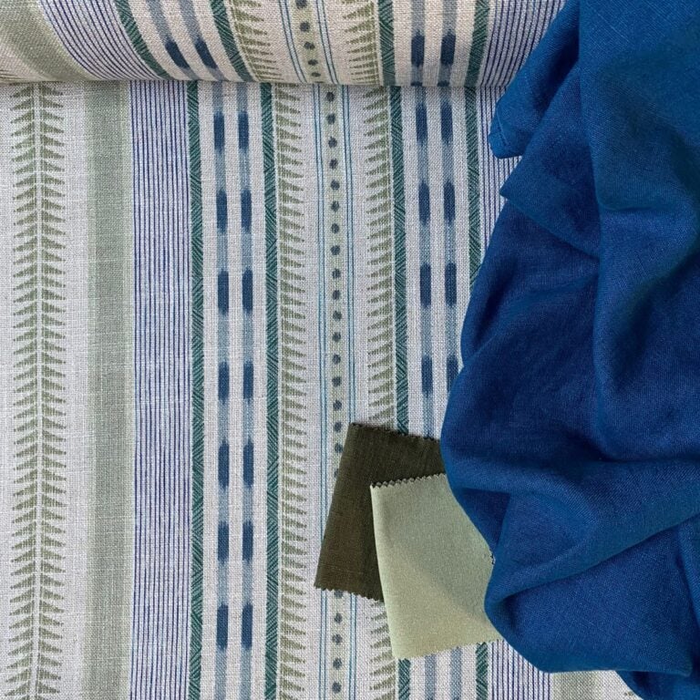 Extra Wide Fabric Caspian Stripe from Tinsmiths of Ledbury