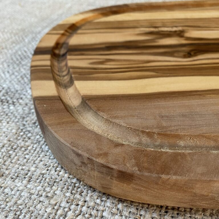 Olive Wood Serving Board with Indent - Image 3