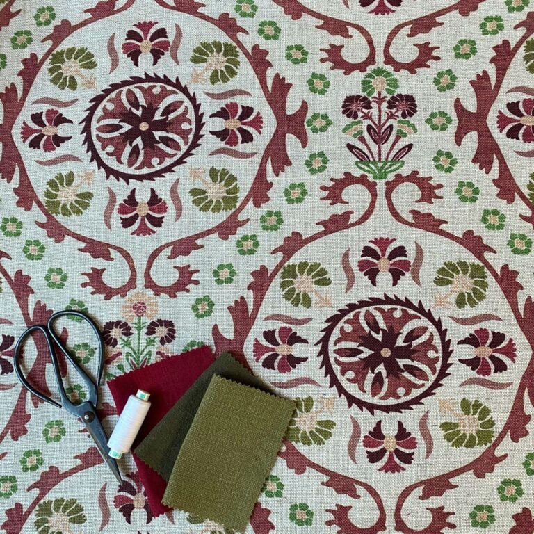 Extra Wide Eden Suzani Henna Brown & Olive - Image 4
