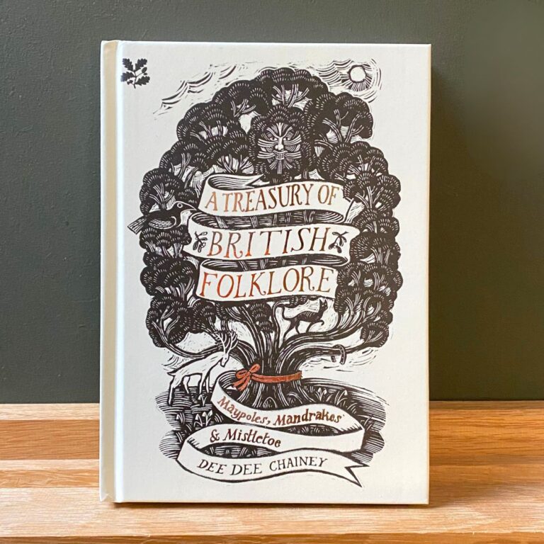 Front cover of A Treasury of British Folklore by Dee Dee Chainey.