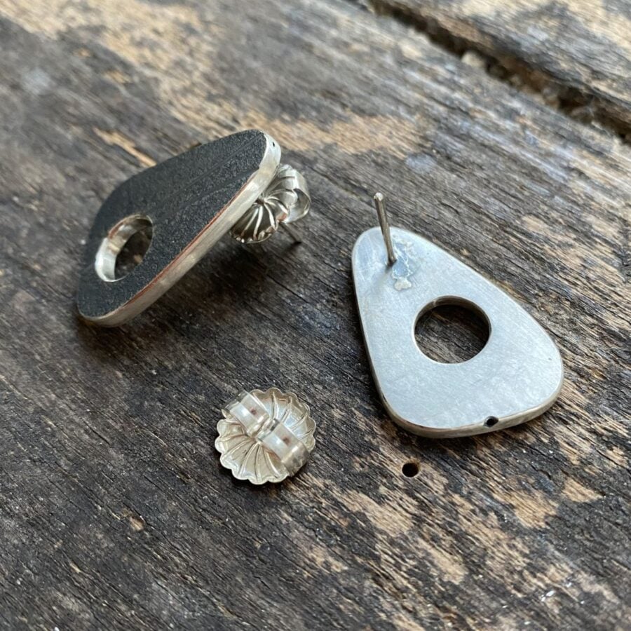Silver Monolith Earrings CDLT 9/12