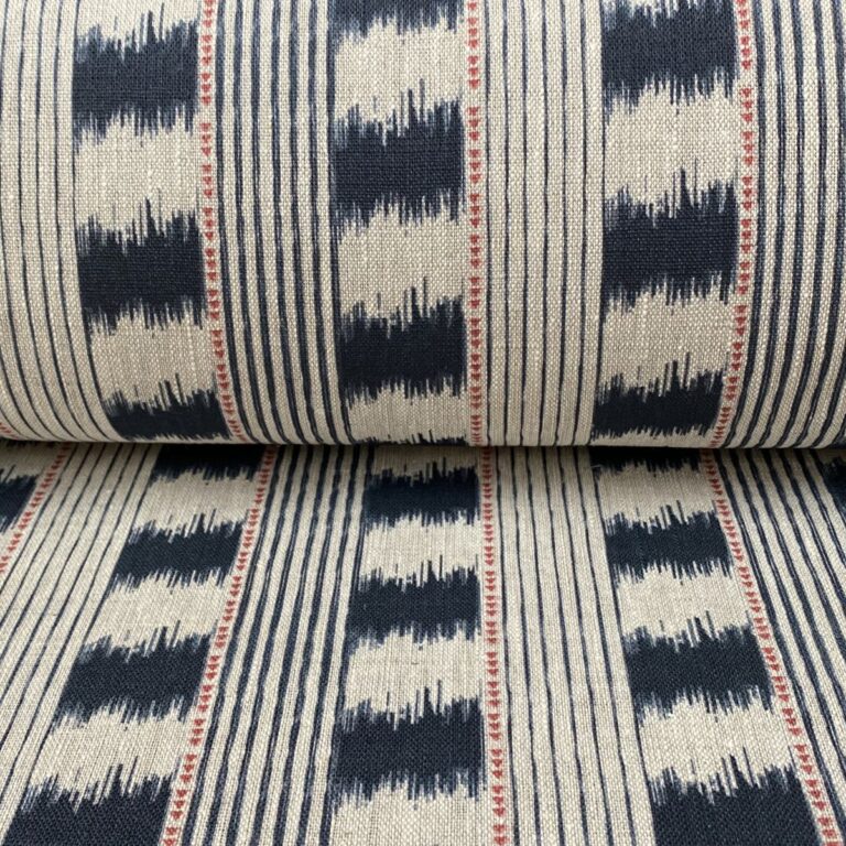 Otto Linen Stripe - Dark Indigo - Image 3
