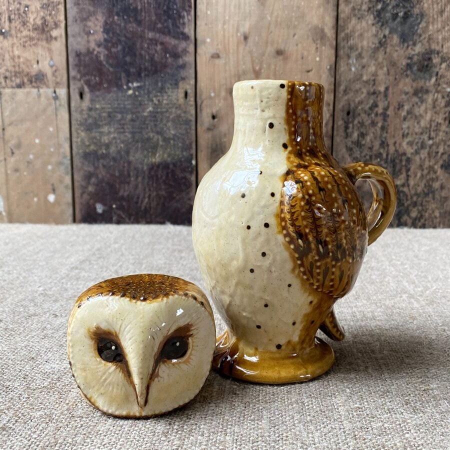 Carole Glover Small Barn Owl Cup & Jug CAOS2