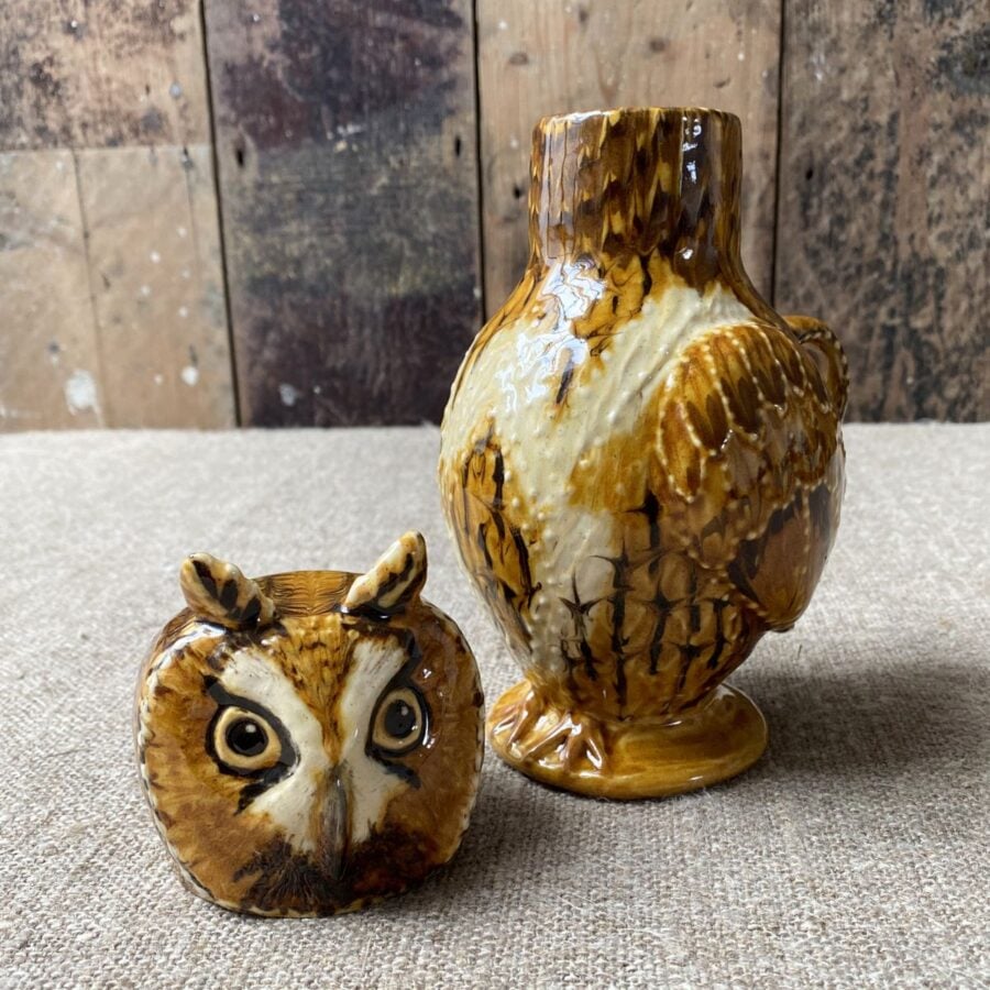 Carole Glover Small Long Eared Owl Cup & Jug CAOS5