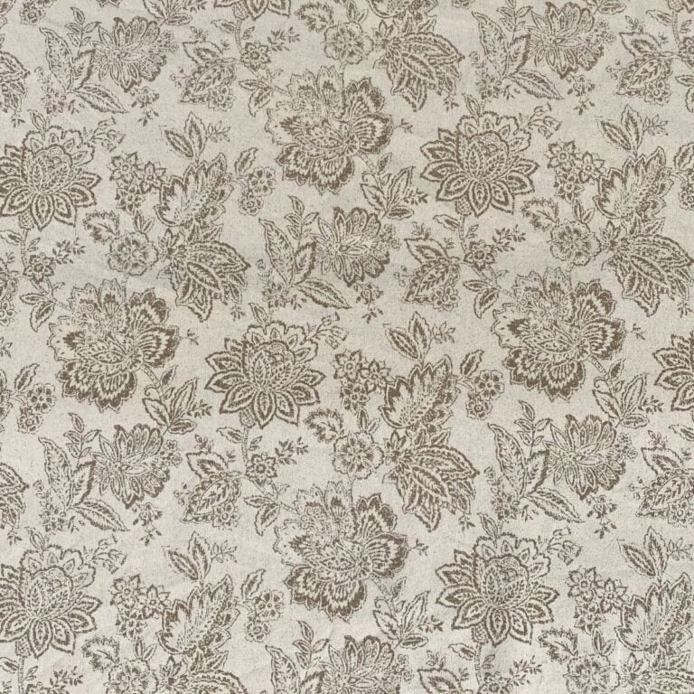Tree of Life patterned fabric on a slanted roll