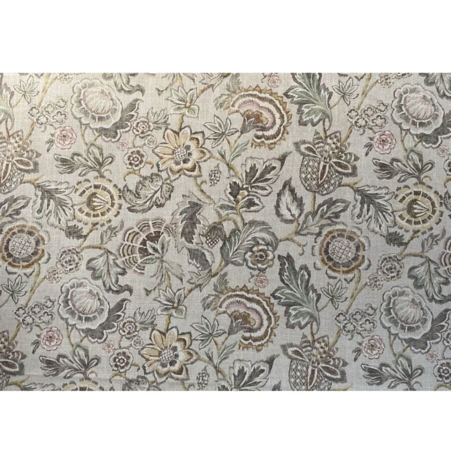 Extra Wide Marwari print linen-mix fabric on a roll