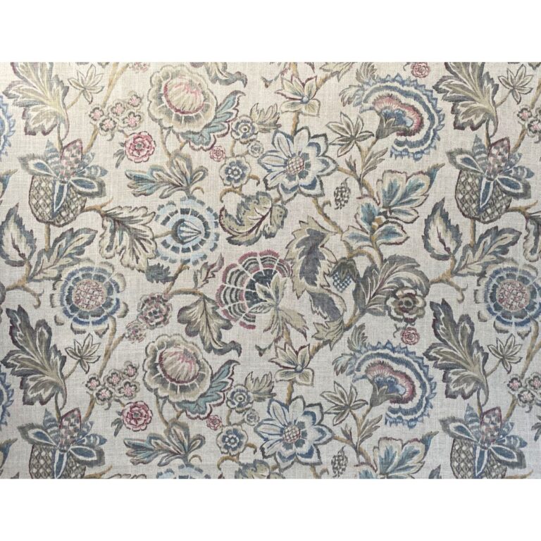 Extra Wide Marwari print linen-mix fabric on a roll