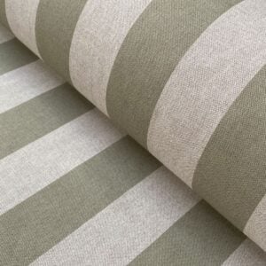 Broad Stripe fabric in sage green