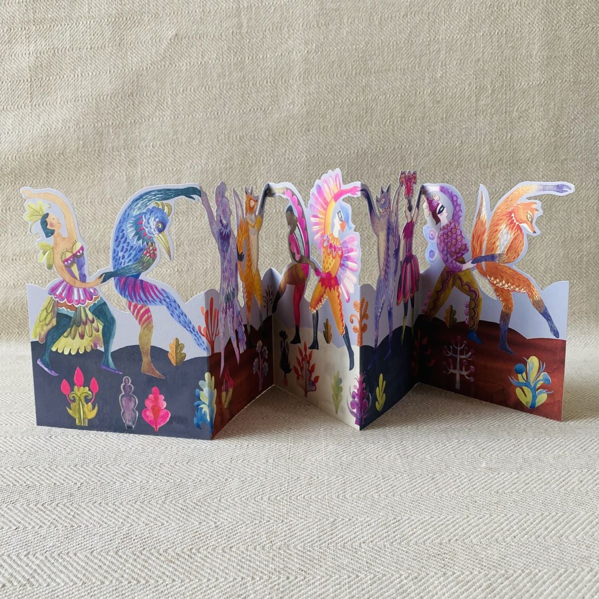 Sarah Young Carnival Dancers Folding Card