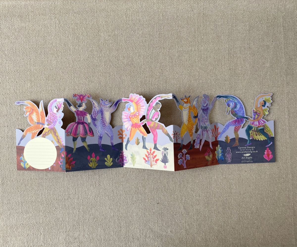 Sarah Young Concertina Card - Carnival Dancers - Image 4