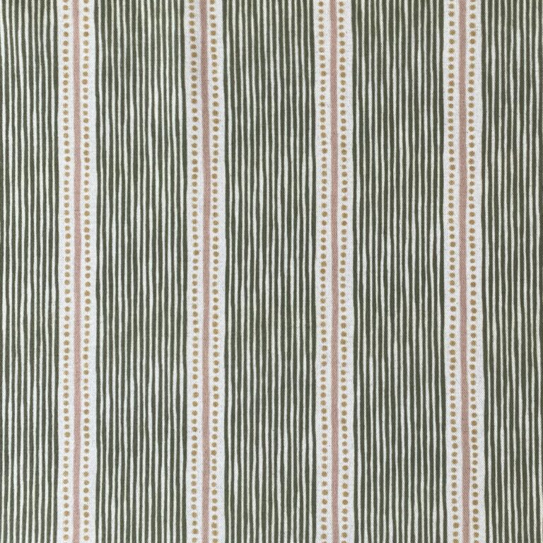 Extra Wide Avebury Stripe fabric Leaf