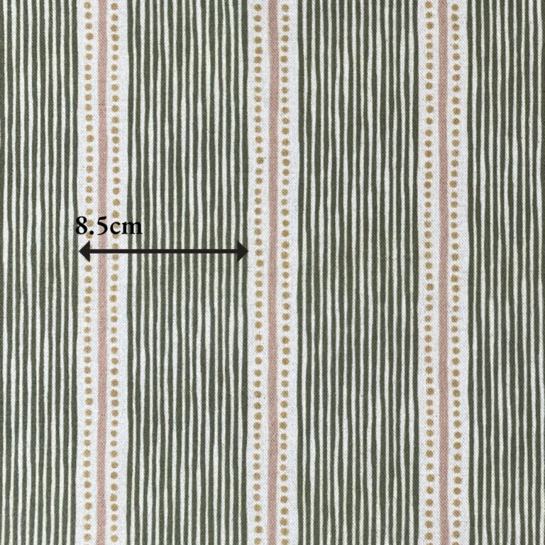 Extra Wide Avebury Stripe fabric Leaf