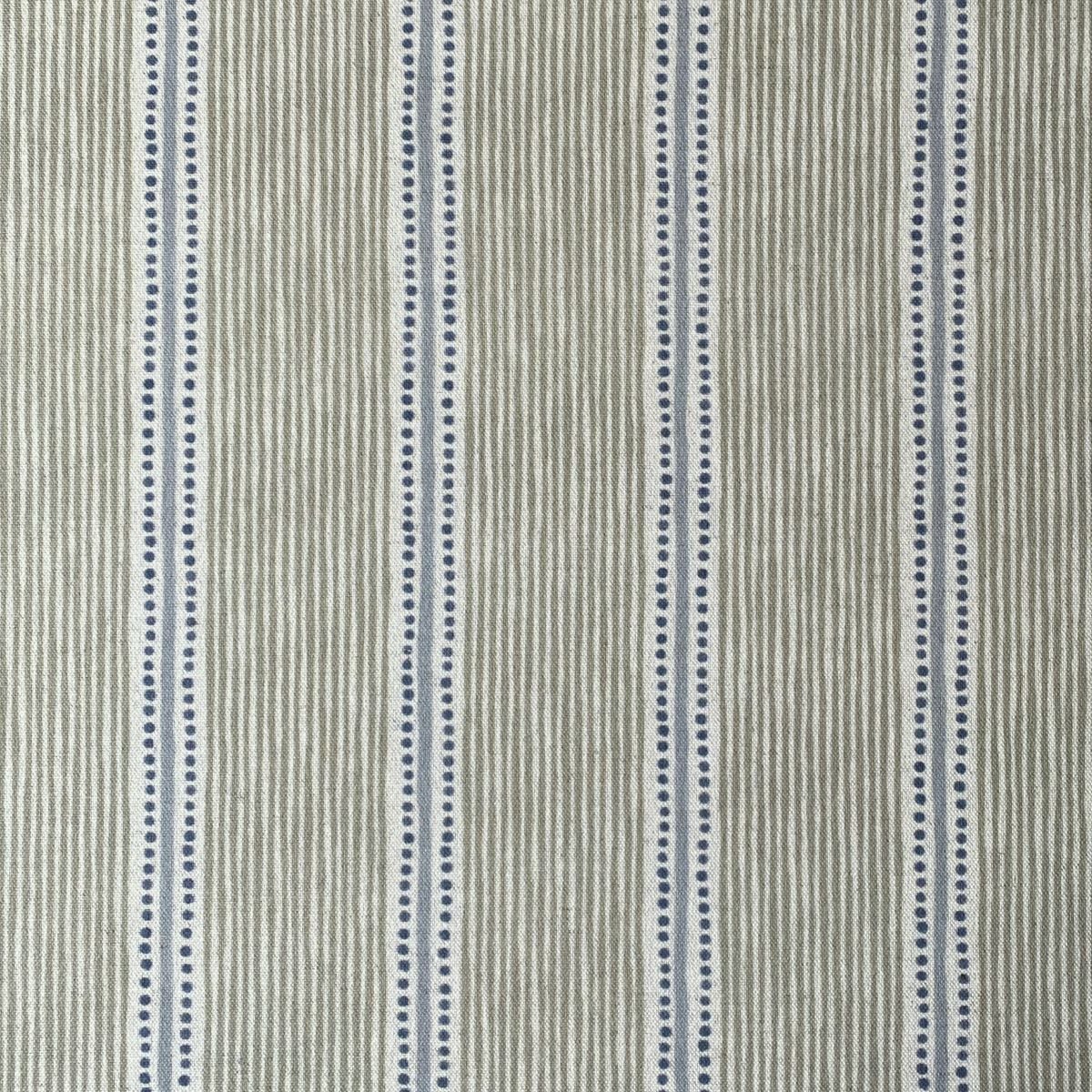 Extra Wide Avebury Stripe Fabric Sage & Indigo