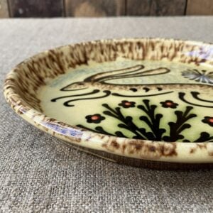 Paul Young Slipware Plate - Cream Hare PYHC - Image 3
