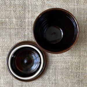 Stuart Houghton Lidded Sugar Pot Tenmoku - Image 2