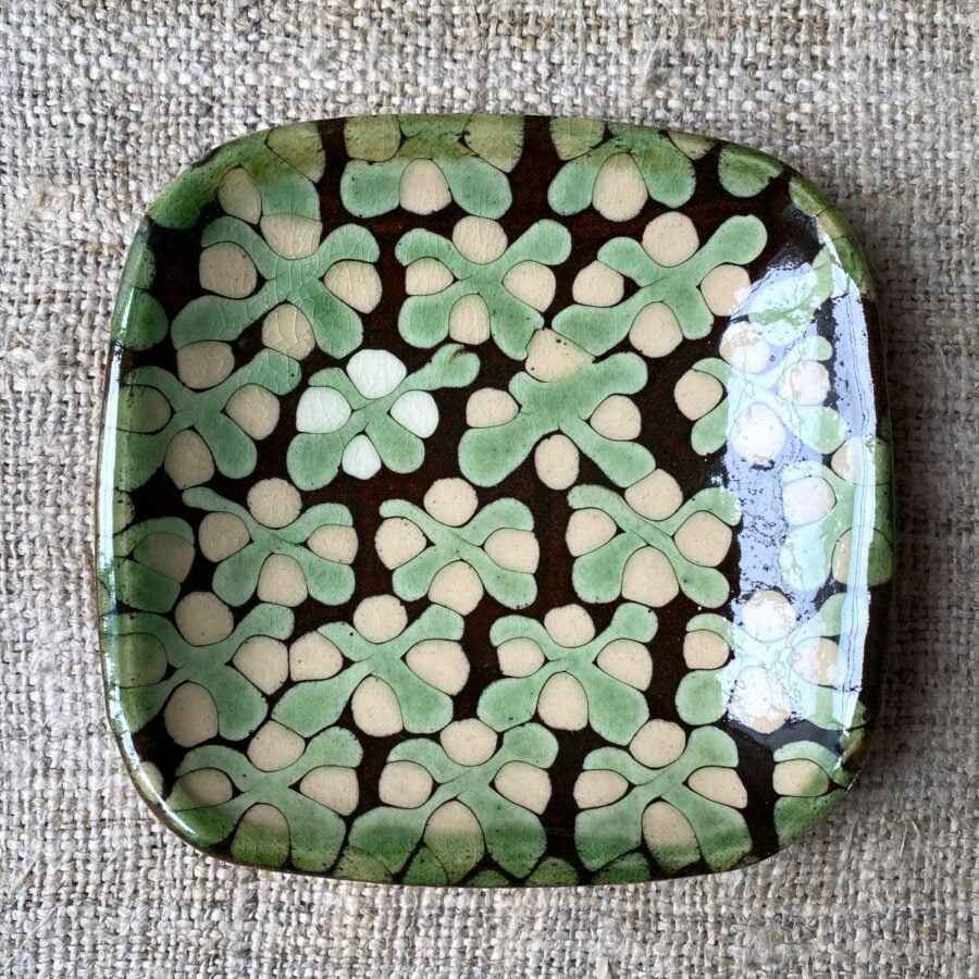 Patia Davis Biscuit Plate - Brown PABP