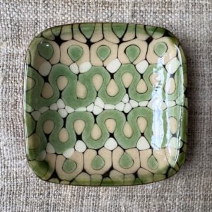 Patia Davis Biscuit Plate - Green PABP - Image 3