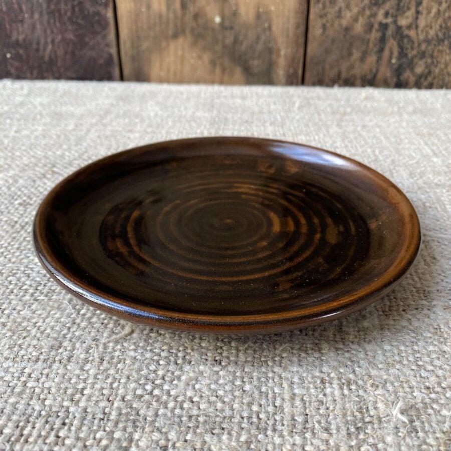 Stuart Houghton Side Plate Trio in Tenmoku Glaze