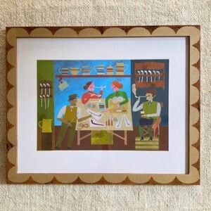Marion Elliot original papercut collage