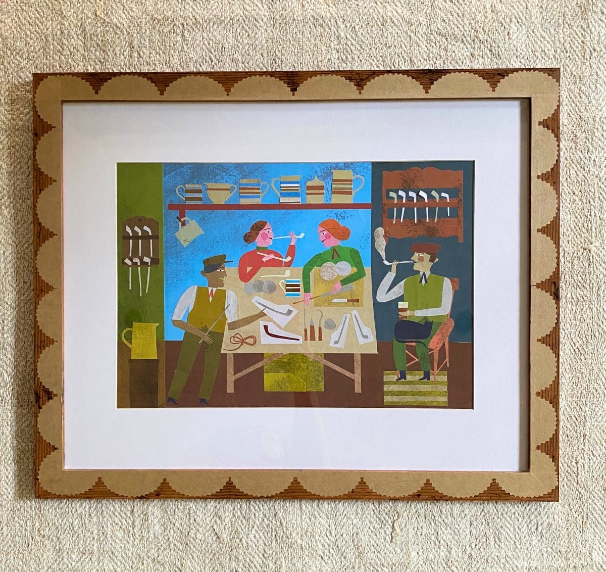 Marion Elliot original papercut collage