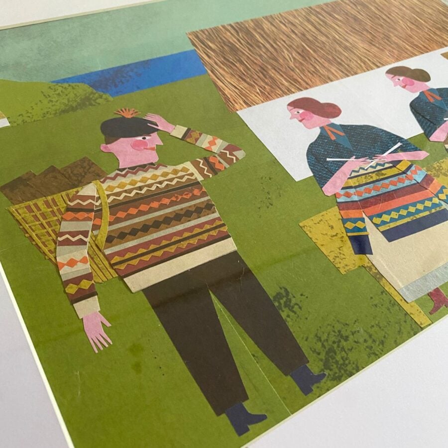 Marion Elliot Papercut Collage - The Fairisle Knitters