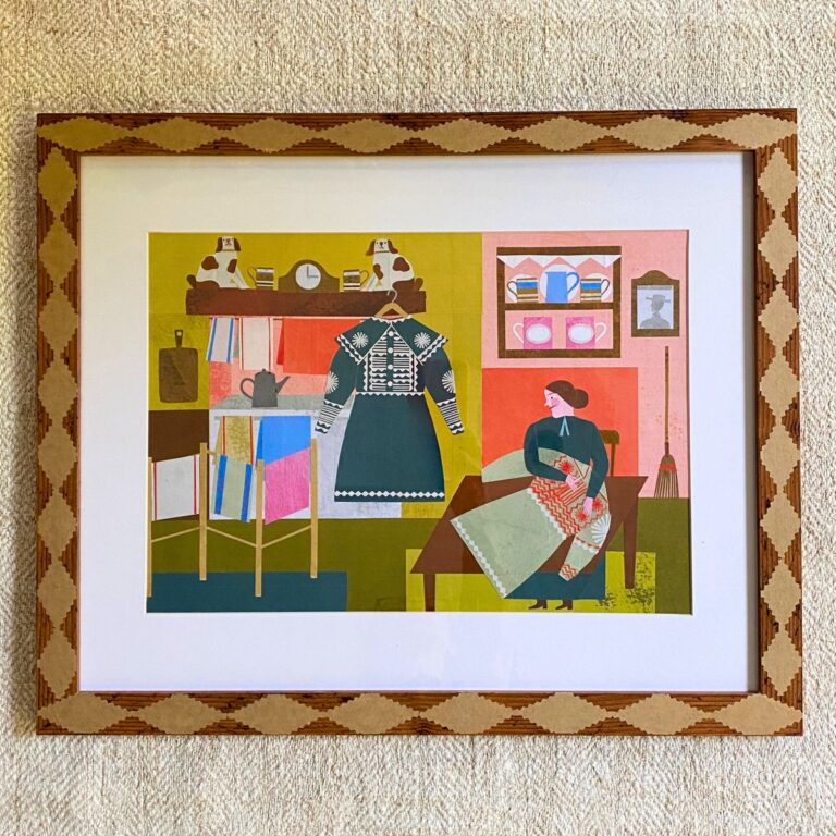 Marion Elliot Papercut Collage - The Smock Maker - Image 2