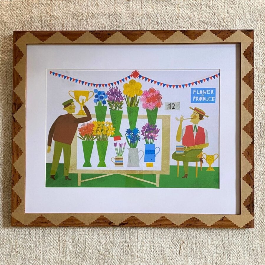 Marion Elliot original papercut collage