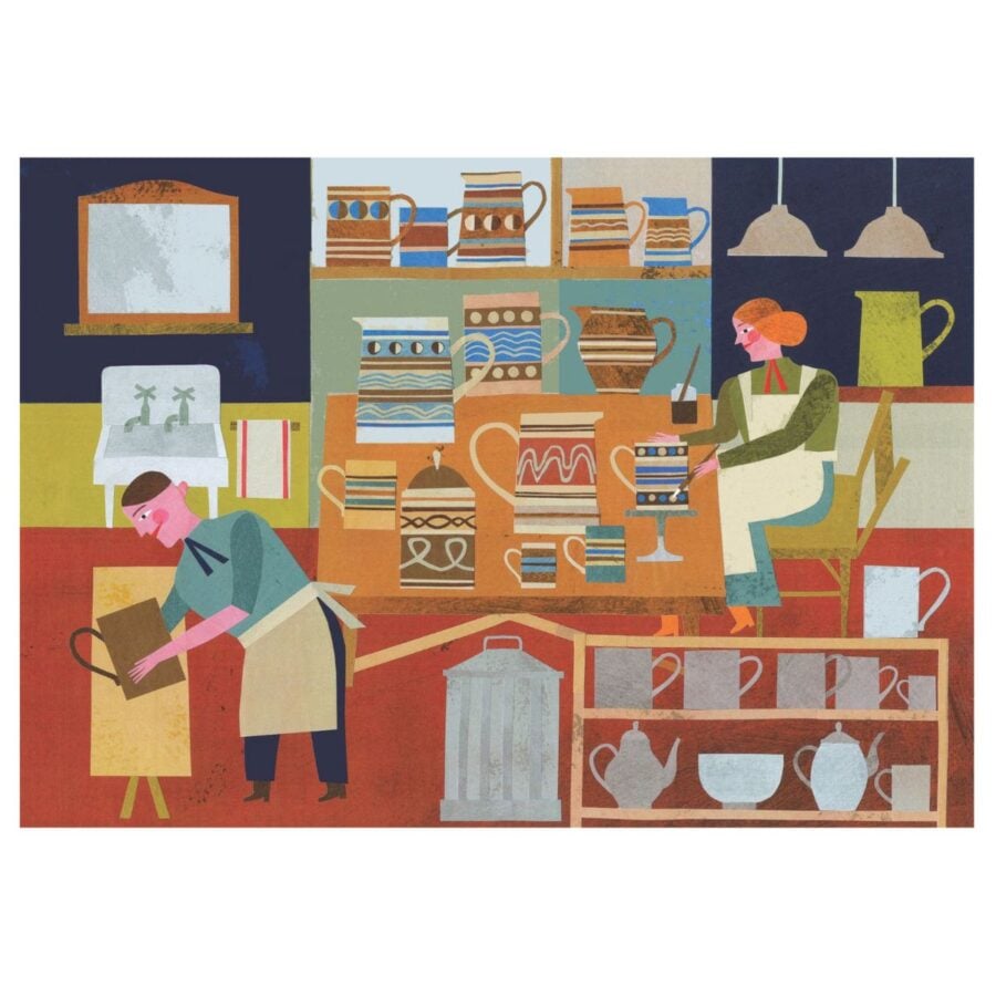 Marion Elliot original papercut collage