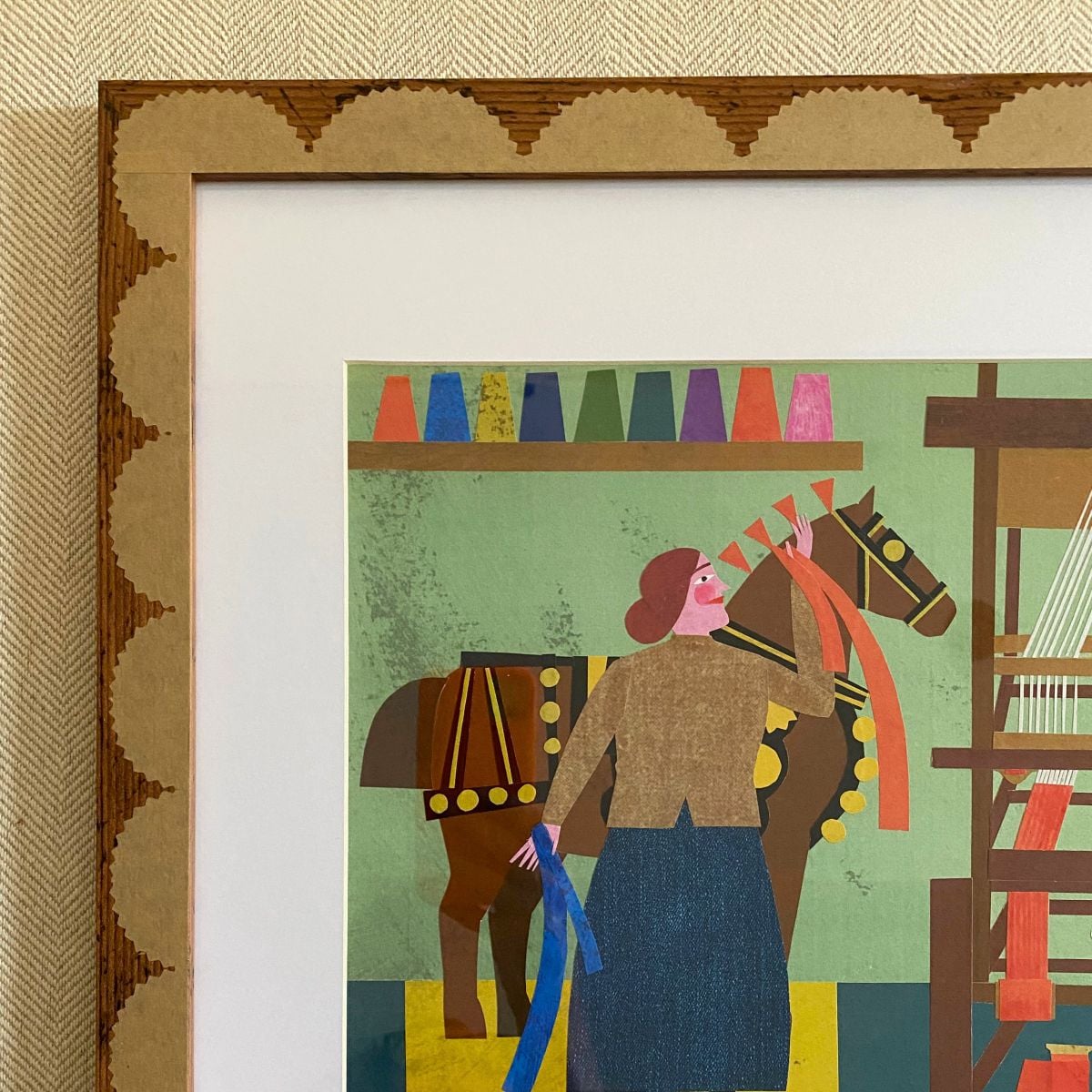 Marion Elliot original papercut collage