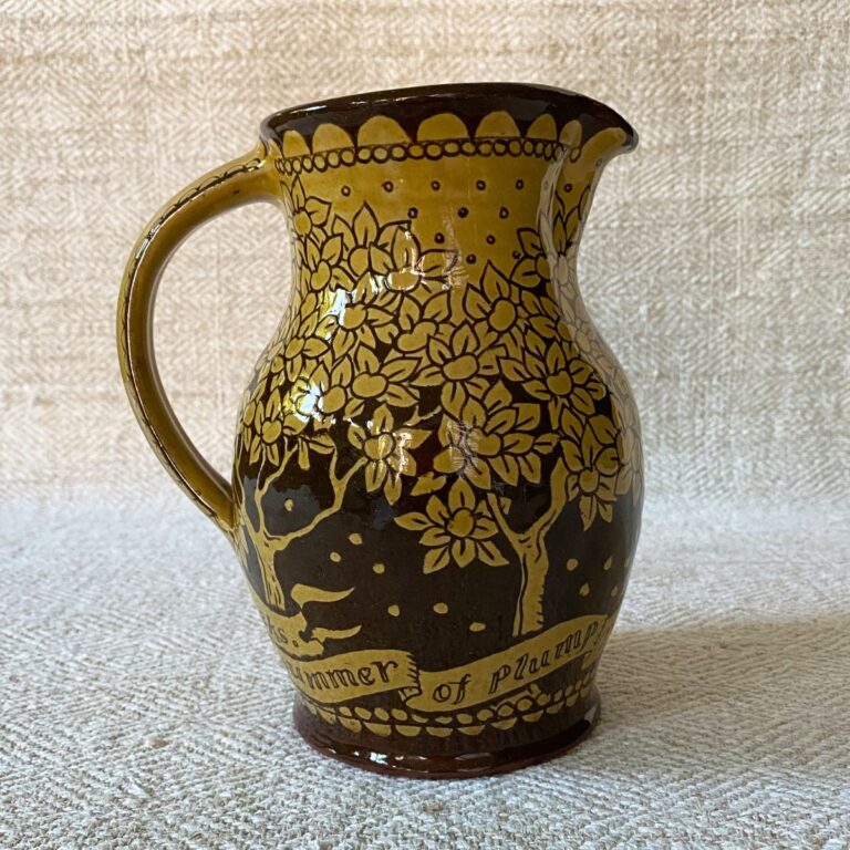 Katie B Morgan Slipware Jug SORKM2 Plump Red Apples - Image 2