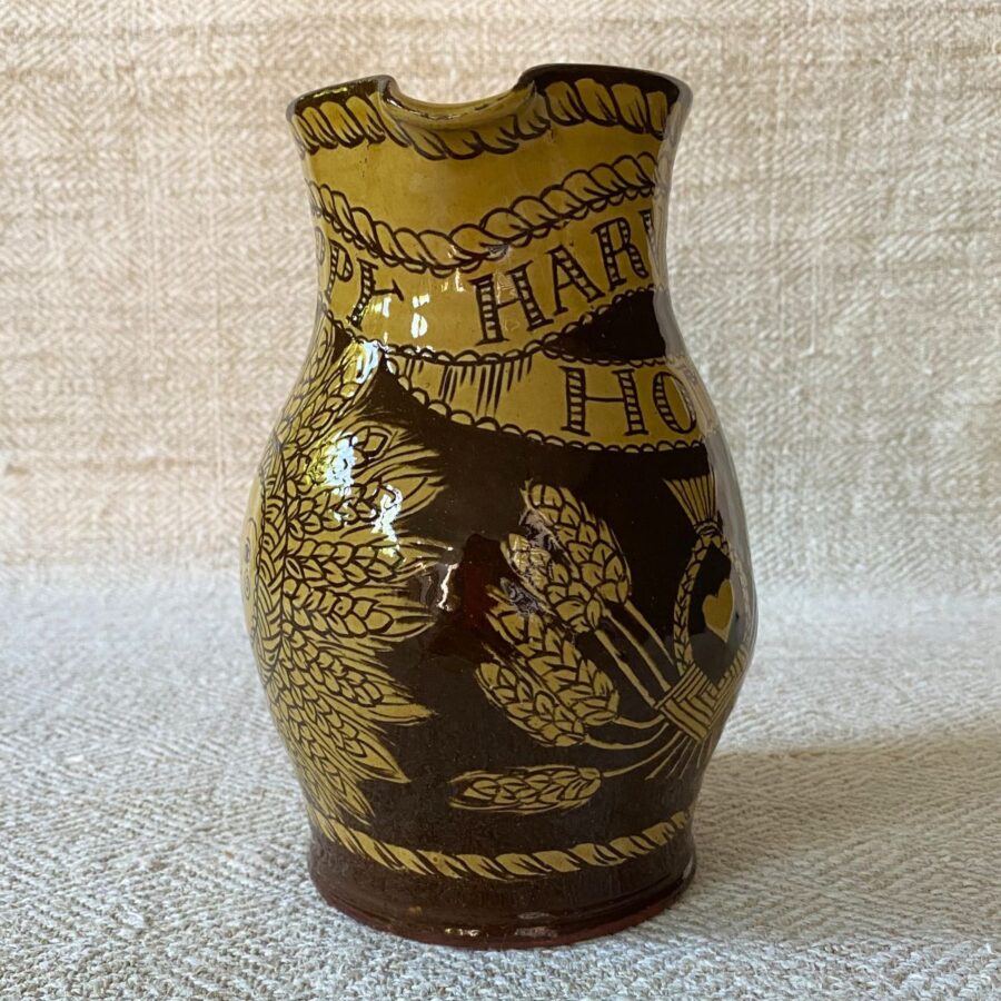Katie B Morgan Slipware Jug SORKM4 Happy Harvest