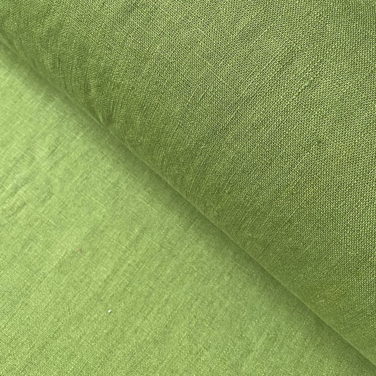 Washed Linen Grass Green