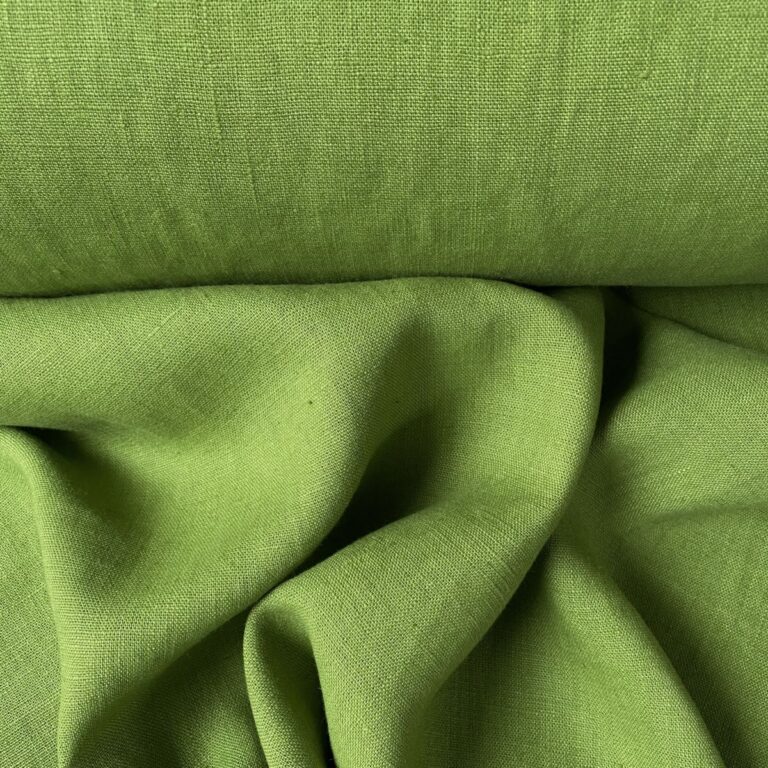 Washed Linen Grass Green