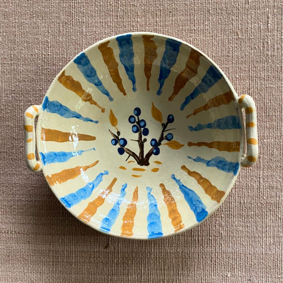 James Burnett Stuart ceramic bowl with handles
