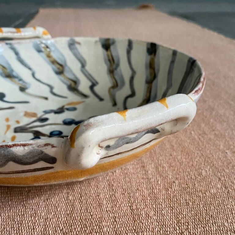 James Burnett Stuart ceramic bowl with handles