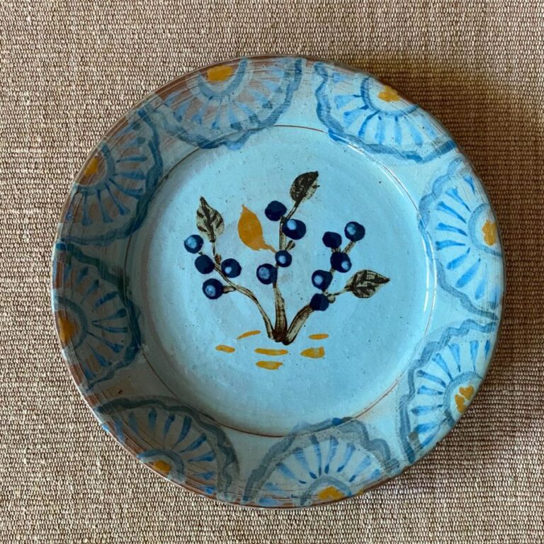 James Burnett Stuart Side Plate Botanical design